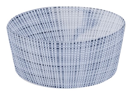 Luxe Linen Indigo 5.5in x 2.25in Salad Bowl
